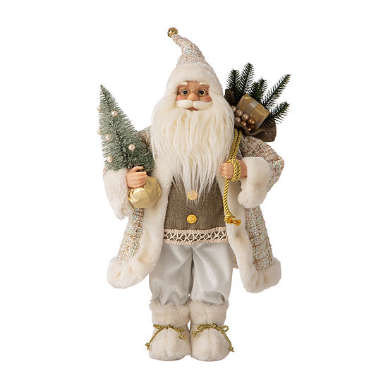 Glitzhome Handmade Santa Figurine