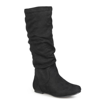 womens black slouch boots