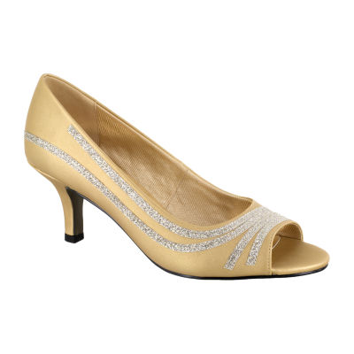 jcpenney gold pumps