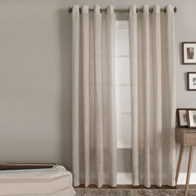 Miller Curtains Baziille Stripe Light Filtering Grommet Top Single