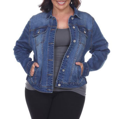 lightweight white denim jacket