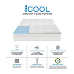 SensorPEDIC iCool 1.5" Gel-Infused Memory Foam Mattress Topper