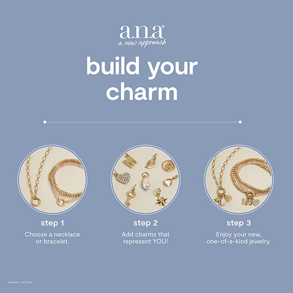 a.n.a Build A Charm 16 Inch Link Collar Necklace