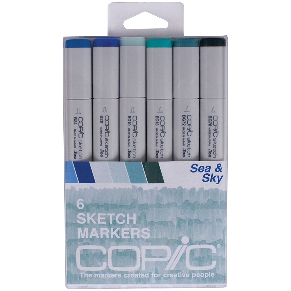 Copic 6 pk. Sketch Markers   Sea & Sky