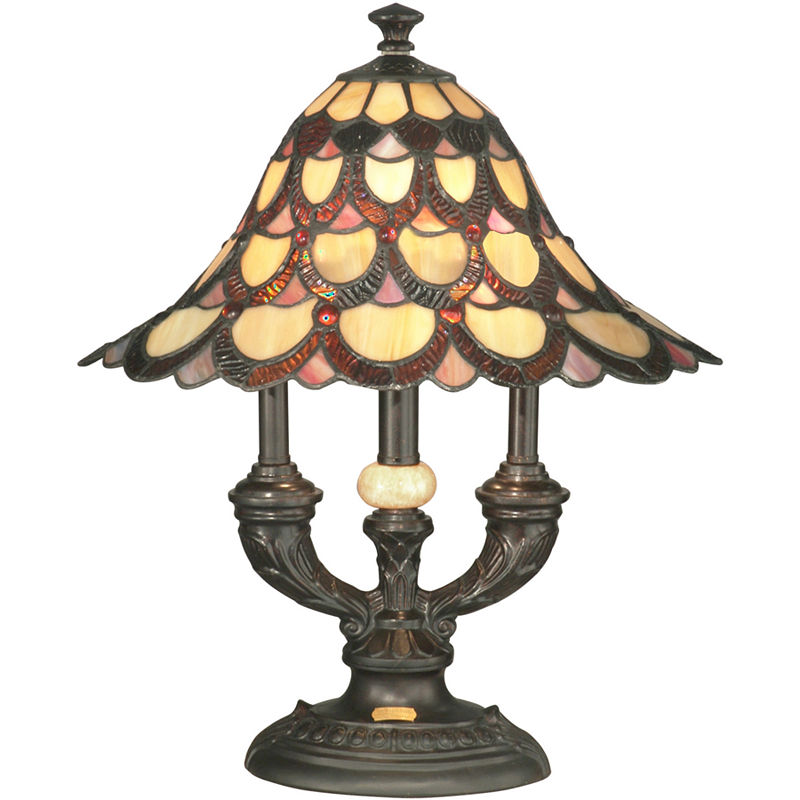 Dale Tiffany Peacock Table Lamp