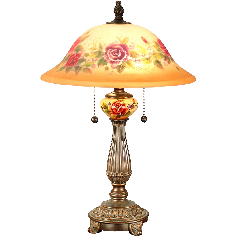 Dale Tiffany Brazilian Handpainted Table Lamp
