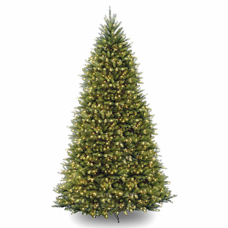 National Tree 12' Dunhill Fir Hinged Tree with 1500 Clear Lights (Incomplete box 1/2)