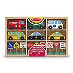 Melissa & Doug Wooden Vehicles And Traffic Signs
