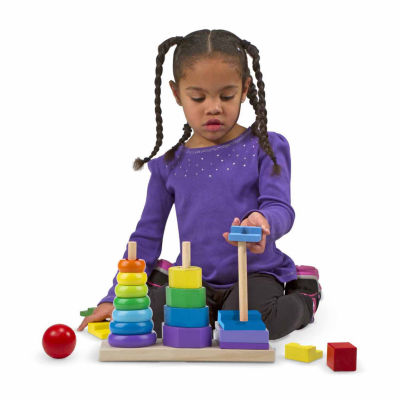 melissa and doug geometric stacking blocks