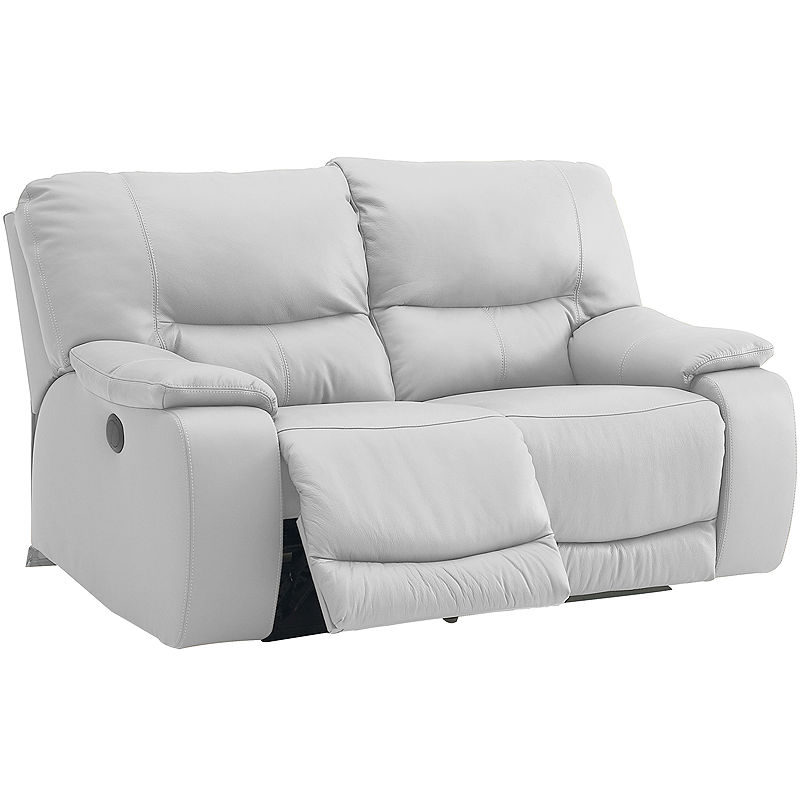 Motion Possibilities Wallace Power Loveseat, White