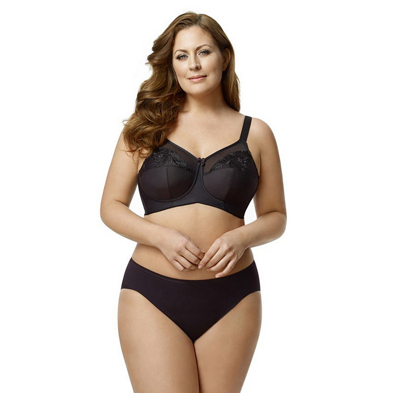 UPC 841676000037 product image for Elila Embroidered Microfiber Softcup Full Coverage Bra | upcitemdb.com