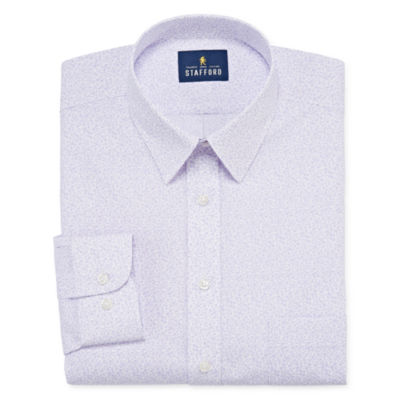 Stafford Mens Wrinkle Free Stain Resistant Stretch Super Shirt Dress