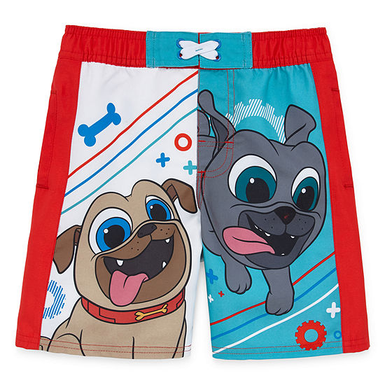 Disney Puppy Dog Pals Swim Trunks Boys Color Red Jcpenney