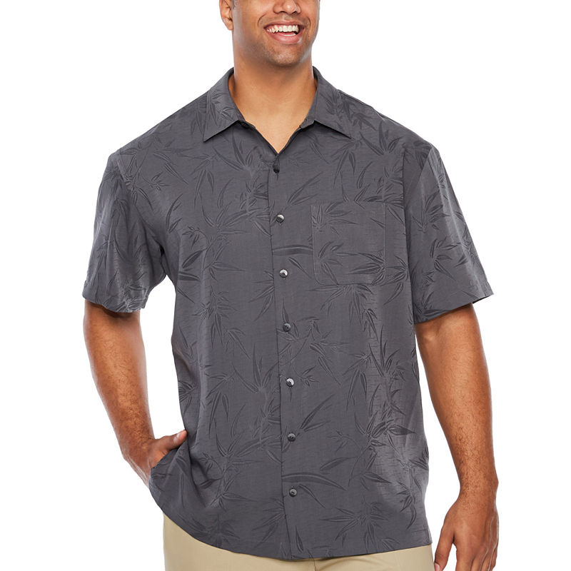 UPC 767672359439 product image for Van Heusen Air Jaquard Print Short Sleeve Button-Front Shirt-Big and Tall | upcitemdb.com