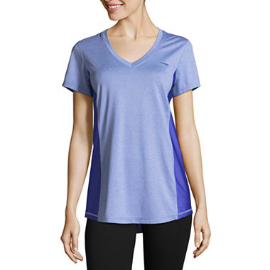 Copper Fit Short Sleeve V Neck T-Shirt-Womens - JCPenney