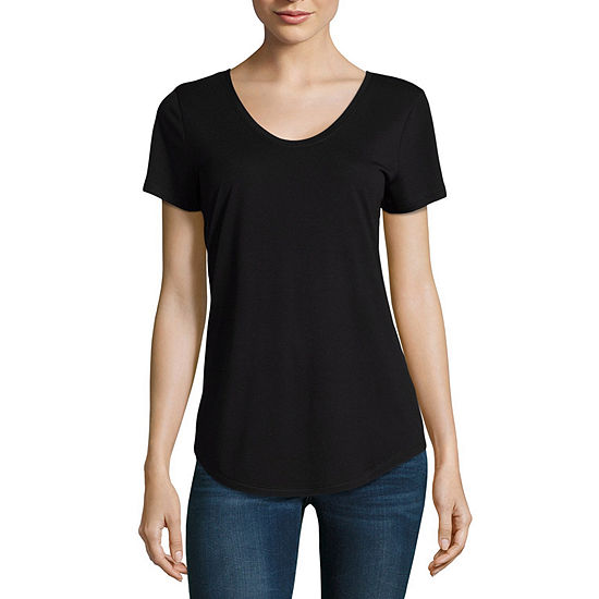 ana Scoop Neck Tee JCPenney