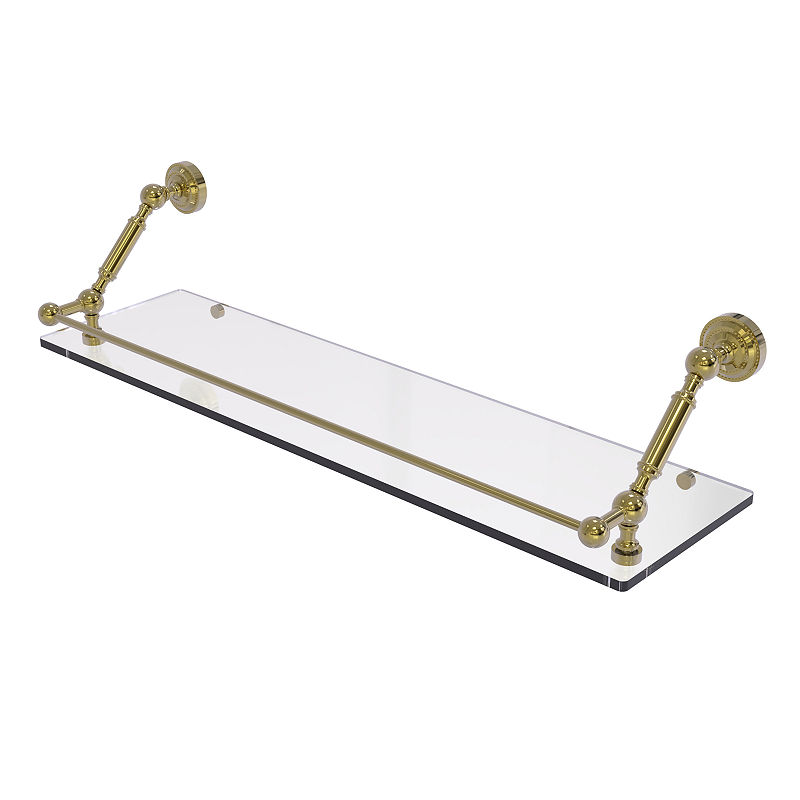 UPC 013895232814 product image for Allied Brass Dottingham 30 Inch Floating Glass Shelf with Gallery Rail | upcitemdb.com