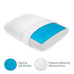 Sensorpedic Gel-Overlay Comfort Memory Foam Gel Medium Density Pillow