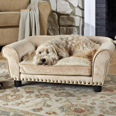 Enchanted Home Ultra Plush Dreamcatcher Pet Sofa In Caramel Color