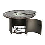 Found Fire Pit Table with Filigree Top Border