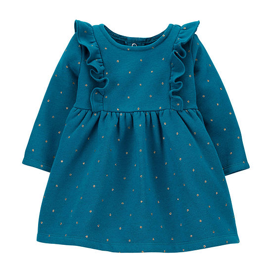 Carter's Baby Girls Long Sleeve Fitted Sleeve A-Line Dress