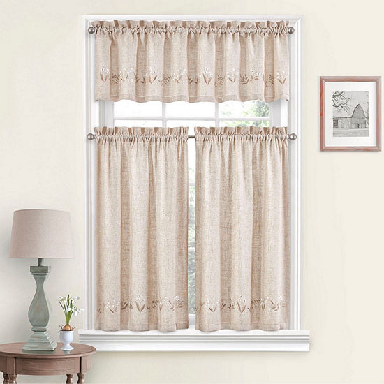 Vue Lily Of The Valley 2-pc. Rod Pocket Window Tier