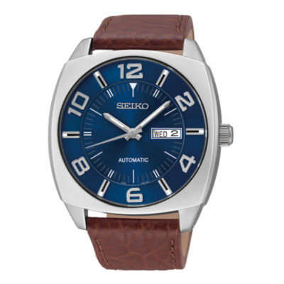 seiko automatic leather strap