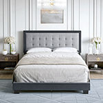 Patrice Upholstered Wooden Bed