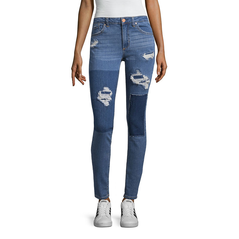 Almost Famous Womens Mid Rise Jeggings - Juniors, Size 11, Blue ...