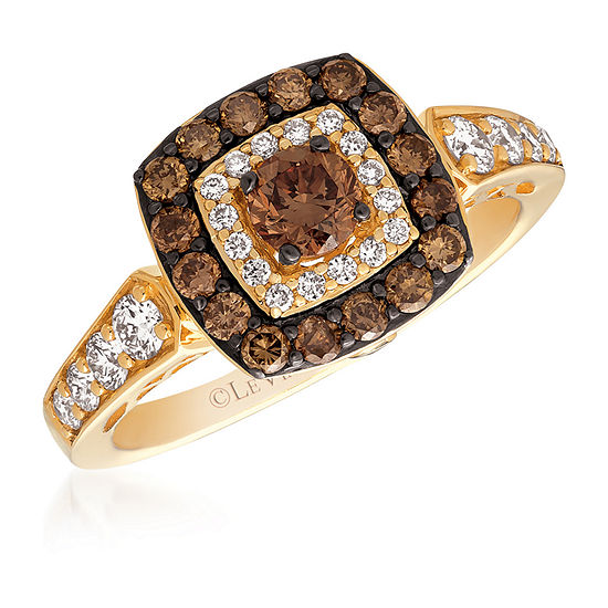 LIMITED QUANTITIES Le Vian Grand Sample Sale™ Chocolate Diamonds® & Vanilla Diamonds® Ring set in 14K Honey Gold™