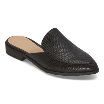 pointed slip on mules