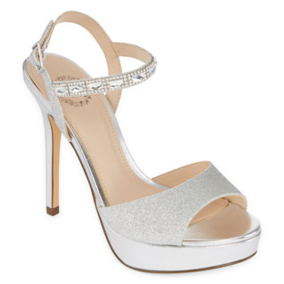 silver heels jcpenney