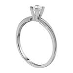 ¼ CT. Princess Certified Genuine Diamond 14K White Gold Ring