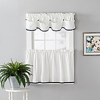 Scallop Kitchen Curtains For Window Jcpenney