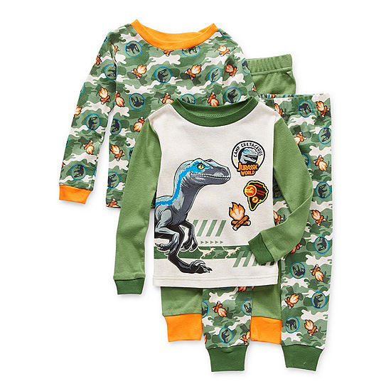 Toddler Boys 4-pc. Jurassic World Pant Pajama Set