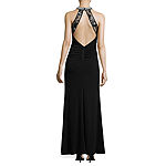 My Michelle Sleeveless Embellished Fitted Gown Juniors