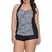 Plus Size Swim Short Black Swimsuits & Cover-ups for Women - JCPenney