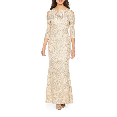 cold shoulder sequin dress