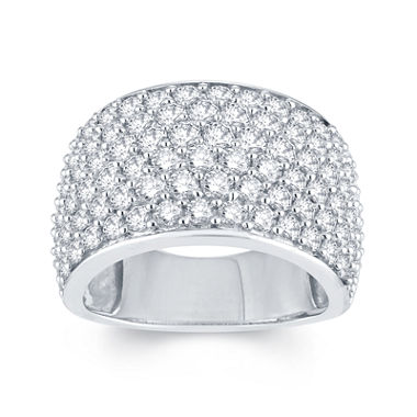 LIMITED QUANTITIES 3 CT. T.W. Diamond 14K White Gold Anniversary Ring ...