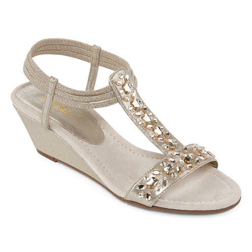 East 5th® Violetta Jeweled Strap Sandals - JCPenney
