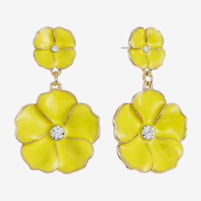 Liz Claiborne Flower Drop Earrings