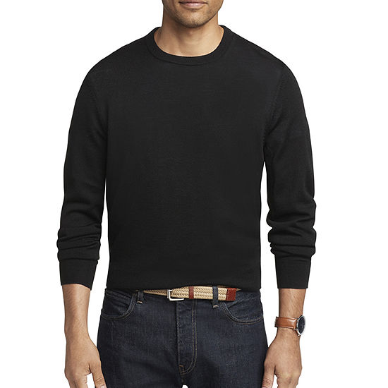 Van Heusen Big and Tall Crew Neck Long Sleeve Pullover Sweater