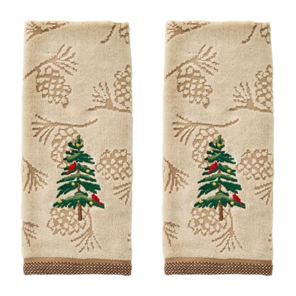 Saturday Knight Seasonal Fir 2-pc. Hand Towel