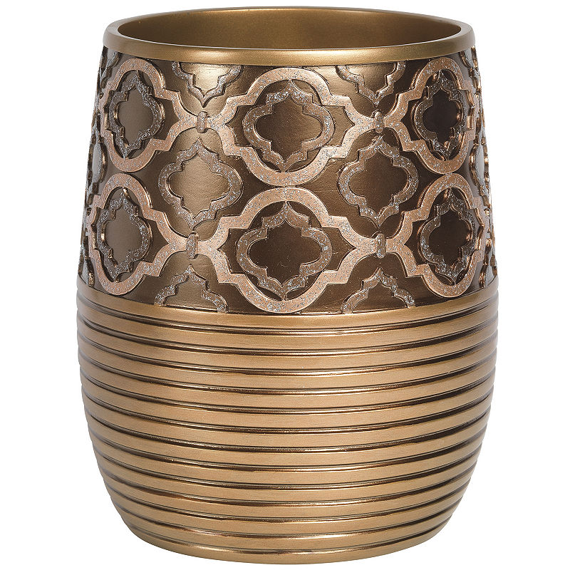 Popular Bath Spindle Waste Basket, Yellow