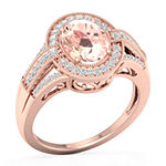 Womens 1/2 CT. T.W. Genuine Pink Morganite 10K Gold Engagement Ring