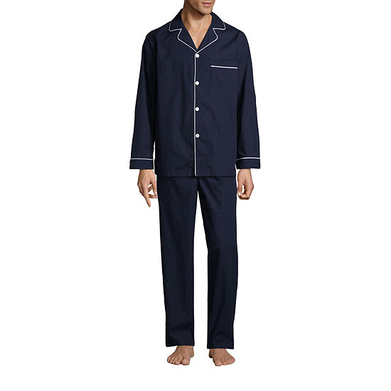 Stafford® Men's Broadcloth Woven Pajama Set - JCPenney