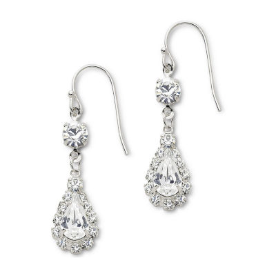 Rainbow Rhinestone Earrings Glass Earrings Circle Earrings