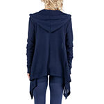 24/7 Comfort Apparel Maternity Womens Hooded Long Sleeve Open Front Cardigan