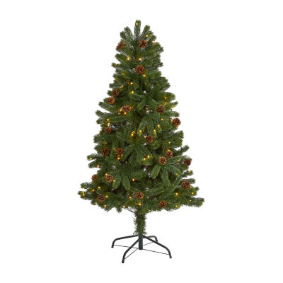 5 foot pre lit christmas tree