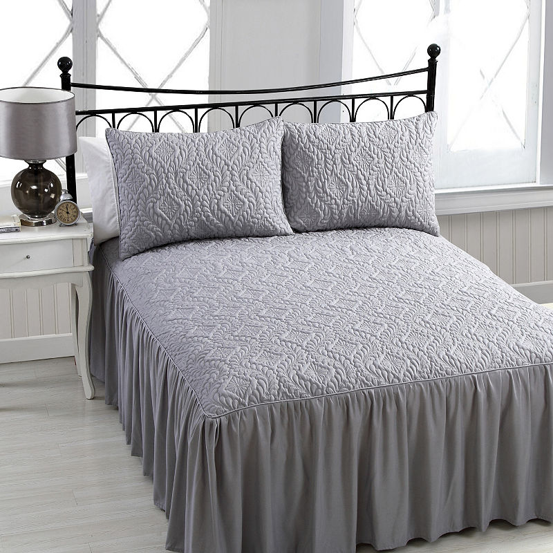 Avondale Manor Samantha 3-Pc. Bedspread Set, Queen, Gray